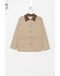 JOSEPH - Suede-Collar Utility Jacket - Lyst