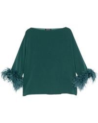 Gianluca Capannolo - Laura Feather-Trim Top - Lyst