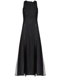 Loulou de Saison - Iraka Lace-Stitching Midi Dress - Lyst