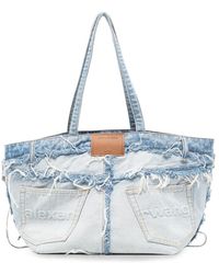Alexander Wang - Deconstructed Denim Tote Bag - Lyst