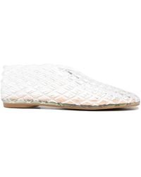 LA PISCINE - Perforated Ballet Flats - Lyst