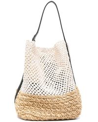 TOTEME - Belted Paper Raffia Tote Bag - Lyst