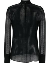 Givenchy - 4G-Pattern Silk Blouse - Lyst