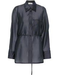 Tシャツ・カットソー LOW CLASSIC SEE-THROUGH BACK STRAP SHIRT LOW CLASSIC