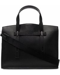 Furla Grained-leather Tote Bag - Black