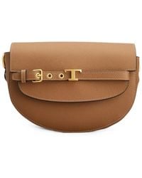 Tod's - Mini T Signature Leather Crossbody Bag - Lyst