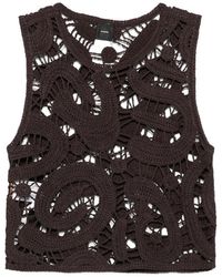 Pinko - Top Crochet Detail - Lyst