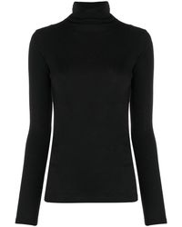 Vince - Roll-Neck Cotton Blouse - Lyst