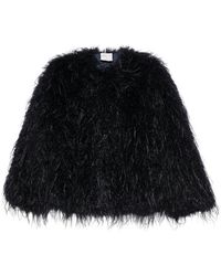 forte_forte - Feather-Effect Mycoatnotte Coat - Lyst