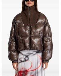 DIESEL - Cropped Quilted W-Arrior Down Jacket - Lyst