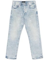 Purple Brand - Rhinestone-Embellished Jeans - Lyst