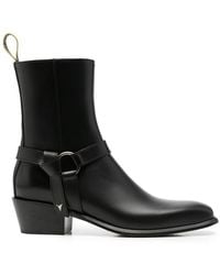Fendi - Double O Leather Ankle Boots - Lyst