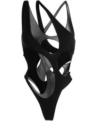 Mugler - Cut-out Detail Thong Swimsuit - Lyst
