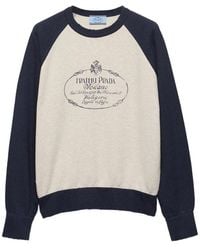 Prada - Logo-Print Raglan-Sleeve Sweatshirt - Lyst