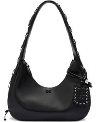 Ganni - Medium Lace-Up Shoulder Bag - Lyst