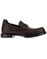 Balenciaga - Comfy Logo-Plaque Leather Loafers - Lyst