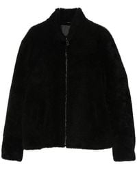 Eraldo - High-Neck Shearling Jacket - Lyst