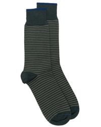 ANT45 - Thin Short Horizontal-Stripe Socks - Lyst