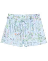 Gucci - Floral-Print Drawstring Shorts - Lyst