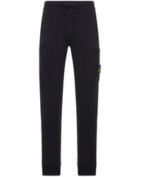 Stone Island - Patch-Pocket Cotton Track Pants - Lyst