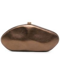 Cult Gaia - The Caldera Metallic-Finish Sculptural Clutch Bag - Lyst