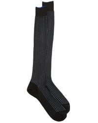ANT45 - Menfi Long Ribbed Vertical-Stripe Socks - Lyst