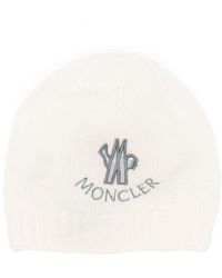 Moncler - Logo-Embroidered Knitted Beanie - Lyst