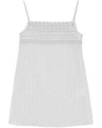Low Classic - Stripe Lace-Trim Dress - Lyst