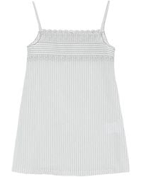 Low Classic - Stripe Lace-Trim Dress - Lyst
