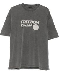 7 For All Mankind - Graphic-Print Crew-Neck T-Shirt - Lyst