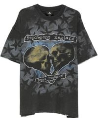 Represent - Romance Graphic-Print Star-Pattern Cotton T-Shirt - Lyst