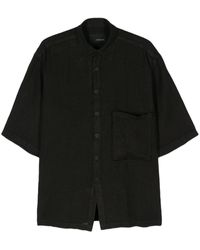 Costumein - Frayed-Detail Linen Shirt - Lyst