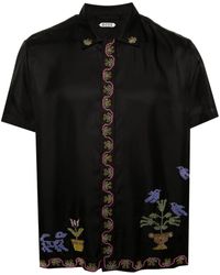Bode - Garden Sampler Silk Shirt - Lyst