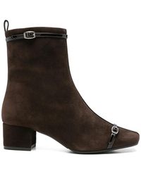 CAREL PARIS - Start Buckle-Detail Ankle Boots - Lyst
