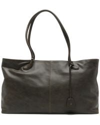 Low Classic - Haricot Logo-Debossed Leather Tote Bag - Lyst