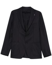 Tagliatore - Notched-Lapel Patch-Pocket Blazer - Lyst
