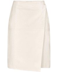 Loulou de Saison - Gora Asymmetric Wrap Midi Skirt - Lyst