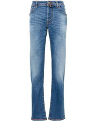 Jacob Cohen - Nick Mid-Rise Slim-Fit Jeans - Lyst