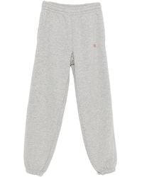 Anine Bing - Karter Logo-Embroidered Elasticated Track Pants - Lyst