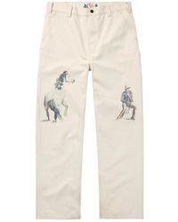 One Of These Days - If Not For The Rest Of Time Graphic-Print Trousers - Lyst