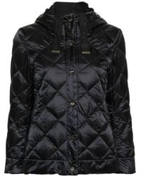Max Mara The Cube - Diamond-Quilted Hooded Jacket - Lyst