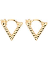LAG World - Mini Lil Triangle Hoop Earrings - Lyst