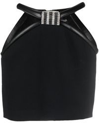 David Koma - Crystal-embellished Cut-out Miniskirt - Lyst