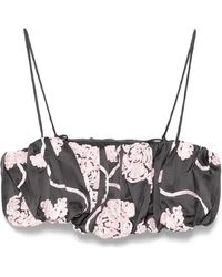 ROTATE BIRGER CHRISTENSEN - Balloon Crop Top - Lyst