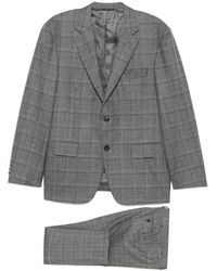 Canali - Check-Pattern Single-Breasted Suit - Lyst