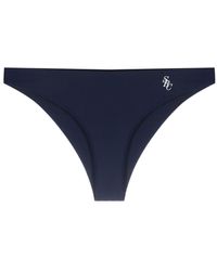 Sporty & Rich - Logo-print Triangle Bikini Top - Lyst