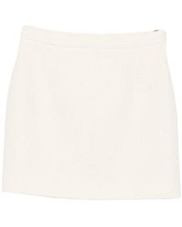 Alessandra Rich - Bouclé-Knit Mini Skirt - Lyst
