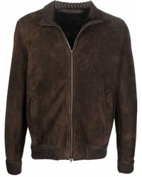 Salvatore Santoro Zipped-up Leather Jacket - Brown