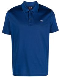 Paul & Shark - Logo-Patch Organic-Cotton Polo Shirt - Lyst