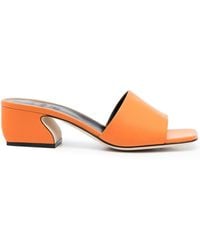 SI ROSSI - Single-Strap Leather Mules - Lyst